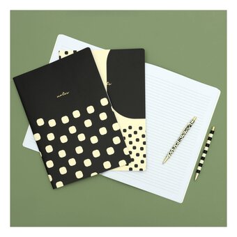 Monochrome Notebook Set A4 3 Pack